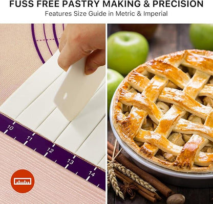 Baking Mat, 28" x 20" Silicone Food Grade Extra Large Non Stick Baking Sheet Mat with Measurement Non-slip Dough Rollin Counter Mat for Making Cookies, Macarons, Bread and Pastry - Image 7
