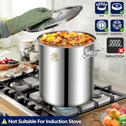 ARC Advanced Royal Champion 40QT Stainless Steel Stockpot for Seafood Crawfish Crab Boil Turkey Fryer Pot with Basket Divider and Hook, Crab Lobster Shrimp Outdoor Cooking and Home Brewing - Image 4