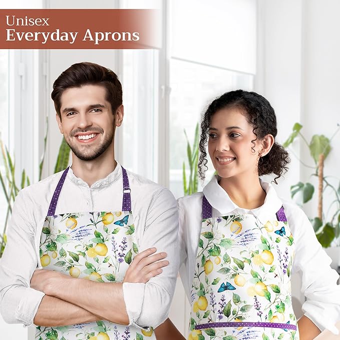 Maison d' Hermine 100% Cotton Apron for women with Pocket Kitchen Chef Apron for Men Cooking Mothers Day Gifts - Image 6