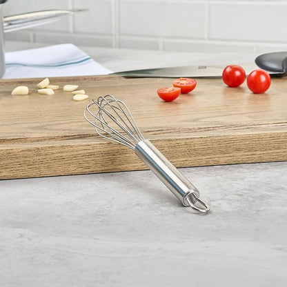 Restaurantware 7 in Stainless Steel Wire Whisk - German Standard Kitchen Balloon Whisk with Ergonomic Handle, Dishwasher Safe - Durable French Whisk for Cooking, Mixing Thick Batter and Sauce - Image 7
