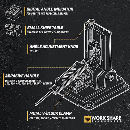 Work Sharp Professional Precision Adjust Knife Sharpener - Adjustable Knife Sharpening Kit for Pocket, Hunting, Kitchen, Serrated Knives - Image 3