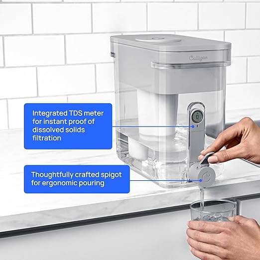 Culligan with ZeroWater Technology 33-Cup Water Filter Dispenser – Includes 5-Stage Advanced Water Filter, Certified to Reduce Lead, Total PFAS (Forever Chemicals), Mercury, Fluoride, and Chlorine - Image 7