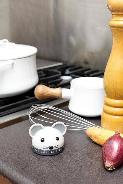 Kikkerland Kitchen Timer, Mouse, Multicolor