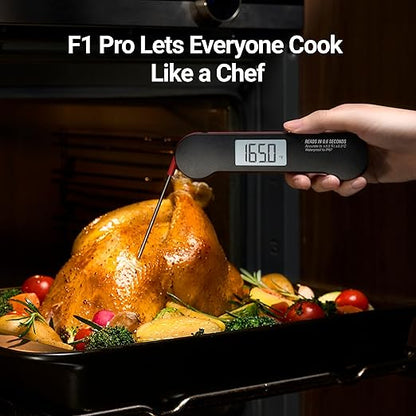 ThermoMaven Professional Meat Thermometer Digital, 0.6 Sec Instant Read, ±0.5℉ NIST Certified Accuracy, IP67 Waterproof, Bright Backlit, Temperature Indicator for Grill, BBQ, Smoker - Image 6