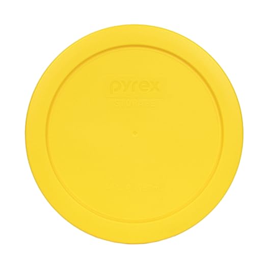 Pyrex 7201-PC 4 Cup Meyer Lemon Yellow Food Storage Replacement Lid - Made in USA by Pyrex