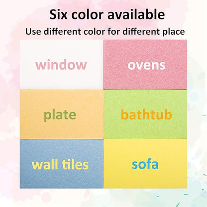 ARCLIBER Cleaning Scrub Sponge,Cellulose Non-Scratch for Kitchen,Bathroom,Cars,Colorful Compressed Sponge (18 Pack) - Image 6