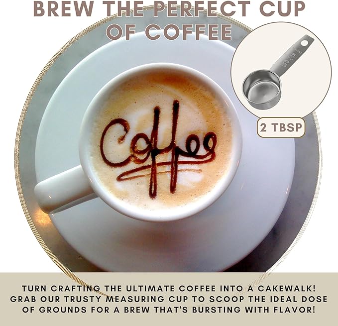 1/8 Cup Stainless Steel Measuring Cup | Sturdy Metal 30 ml | 30 cc | 1 oz | Single Cup for Wet and Dry Ingredients | Great for use as 1/8 Cup Coffee Scoop - 1 PK - Image 2