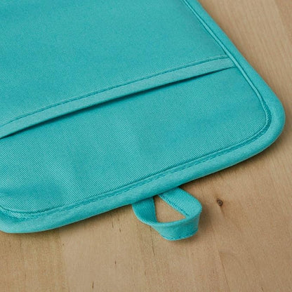 KitchenAid Ribbed Soft Silicone Pot Holder 2-Pack Set, Aqua Sky, 7"x9" - Image 3