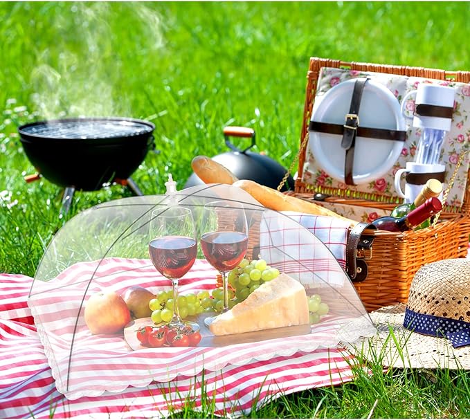 10 Pack Food Cover Tents, Food Covers for Outdoors, Pop-Up Tents, Mesh Tent, Reusable and Collapsible Outdoor Picnic Covers Net, Suit for Parties Picnics, BBQs, Fruit Cover - Image 6