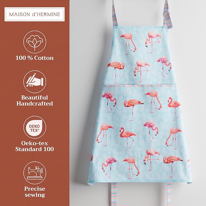 Maison d' Hermine 100% Cotton Apron for women with Pocket Kitchen Chef Apron for Men Cooking Mothers Day Gifts - Image 2