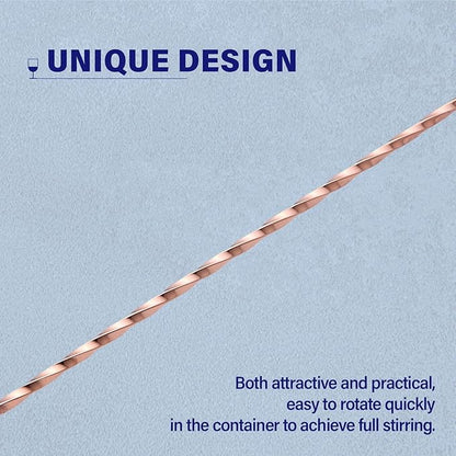 2 Pcs 12 Inches Bar Spoon, Long Handle Mixing Stirrers for Drink, Briout Stainless Steel Bar Cocktail Shaker Spoon, Rose Gold - Image 4