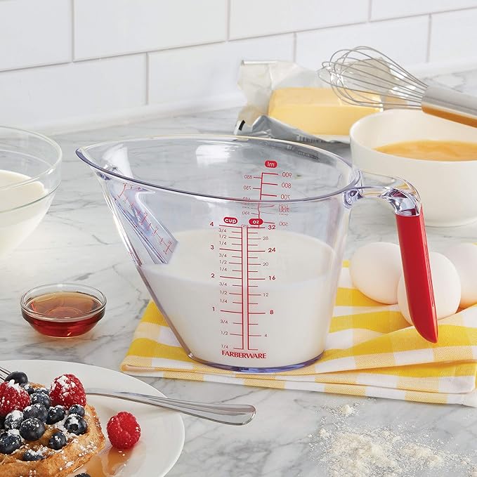 Farberware Pro Angled Measuring Cup, 4 Cup, Red - Image 4