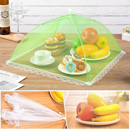 5 Pack Food Cover Tents, Food Covers for Outdoors, Mesh Cover, Reusable and Collapsible Outdoor Picnic Net for Parties Picnics, BBQs, Fruit Covers - Image 5