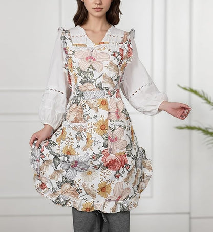 Funny Aprons for Women with Pockets, Kitchen Cooking Grilling Bbq Cute Chef Apron, Mothers Day Birthday Gifts for Women - Image 2