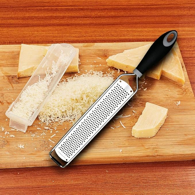 ALLTOP Lemon Zester, Hand-held Stainless Steel Food Grater,Pro Kitchen Tool for Cheese Parmesan Vegetable Ginger Garlic Nutmeg Citrus Lime Orange Chocolate Fruit - Fine Shredder - Image 9