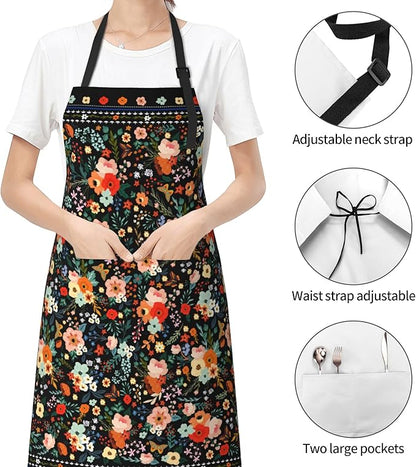Funny Apron Polyester Grooming Aprons with Pocket for Cooking Kitchen Grilling Adults