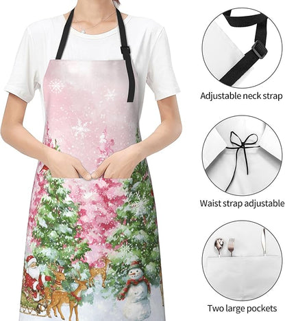 Funny Apron Polyester Grooming Aprons with Pocket for Cooking Kitchen Grilling Adults