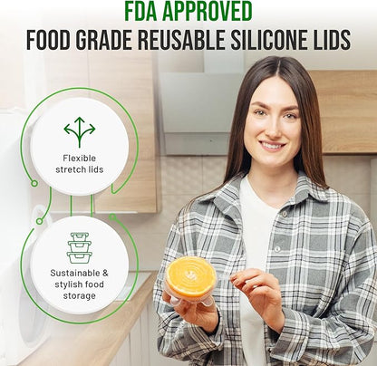 Reusable Silicone Can Lids – 2.6 Inch Can Covers for Dog & Cat Food – Universal Fit - Airtight Stretch Lids for Pet Food Cans, BPA-Free, Dishwasher Safe – 10 Pack - Image 5