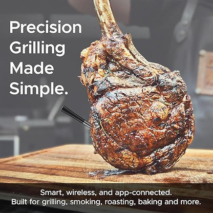 750ft Wireless Meat Thermometer Long Range for Smoker, BBQ & Rotisserie, Smart Bluetooth Thermometer Dual Sensor Waterproof Probe with LCD Base Station Display & App Control - Image 7