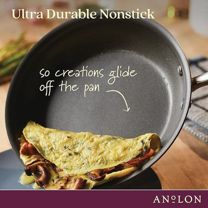 Anolon Advanced Home Hard-Anodized Nonstick Skillets (10.25-Inch, Bronze) - Image 6