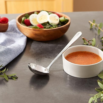 RSVP International Endurance Flatware Collection Stainless Steel, Dishwasher Safe, Gravy Ladle