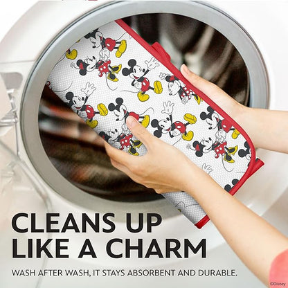 Disney Dish Drying Mats for Kitchen Counter (2 Pack) – 16" x 18" Absorbent Kitchen Drying Mats for Dishes – Mickey & Minnie, Winnie the Pooh, & Stitch Dish Mats - Image 6