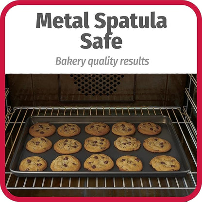GoodCook Everyday Nonstick Baking Sheet Set, 3 Pack Includes Small (13×9) Medium (15×1) and Large (17×11) Pans Carbon Steel Construction Cookie Sheets Bakeware Set, Gray - Image 7