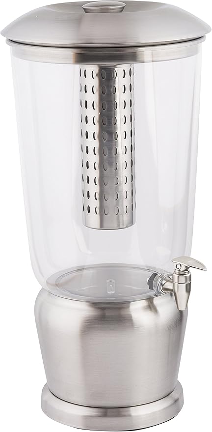TableCraft 85 Large 5 Gallon Drink Dispenser with Fruit Infuser & Stand, BPA-Free Tritan & Stainless Steel, Ideal for Catering, Buffet, Home Use, Cold Beverage Dispenser - Image 3