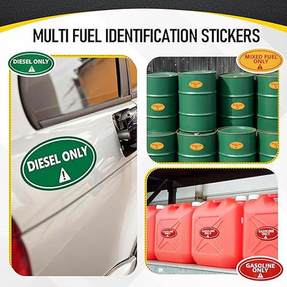 Plastic Funnel for Type I Metal Safety Cans, Compatible with Eagle F15FUN, Fits 1/2/5 Gallon Cans, 10" HDPE Funnel, Includes Diesel Only, Gasoline Only, Mixed Fuel Stickers(2 Pack)