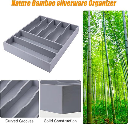 Kitchen Silverware Drawer Organizer and Storage Organizador Small De Cucharas y Tenedores Cubiertos Para Gavetas Cocina Para Gabinete Cajones Cocina Cajones Cocina Para Gabinete Hogar y Cocina Ofertas - Image 5