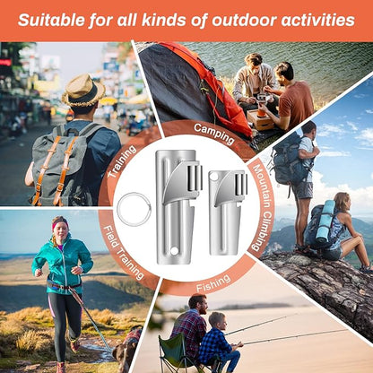 12 Pieces Military Style Can Openers with Key Rings, Anglecai P-38 and P-51 Camping Can Openers Stainless Steel Army Survival Can Opener Portable for Traveling