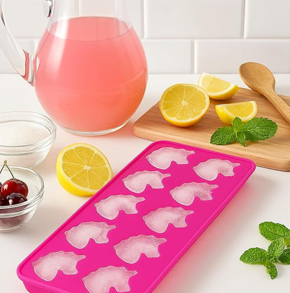 HIC Kitchen Silicone Unicorns Ice Cube Tray, Non-Stick, Makes 10 Unicorns