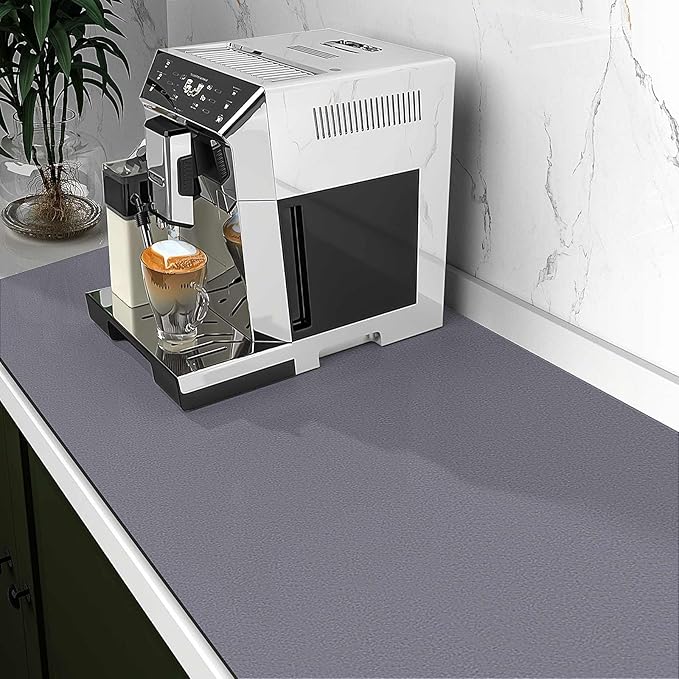 WISELIFE Dish Drying Mat Super Absorbent Drying Mat Large Dish Drying Mats for Kitchen Counter Easy Clean Dish Mat Kitchen Drying Mat18"x 36" Classic Grey - Image 2