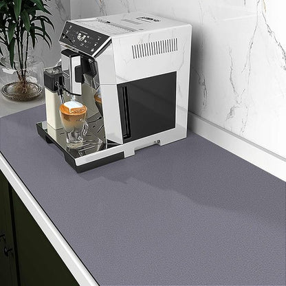 WISELIFE Dish Drying Mat Super Absorbent Drying Mat Large Dish Drying Mats for Kitchen Counter Easy Clean Dish Mat Kitchen Drying Mat18"x 36" Classic Grey - Image 2