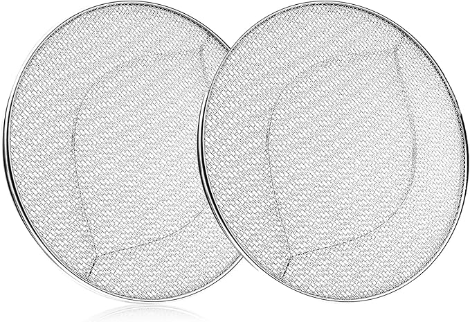 2-Pack Splatter Shield for Ninja Foodi FG551, 304 Stainless Steel Reusable Splash Guard, Oil Proof & Dishwasher Safe Air Fryer Grill Accessories