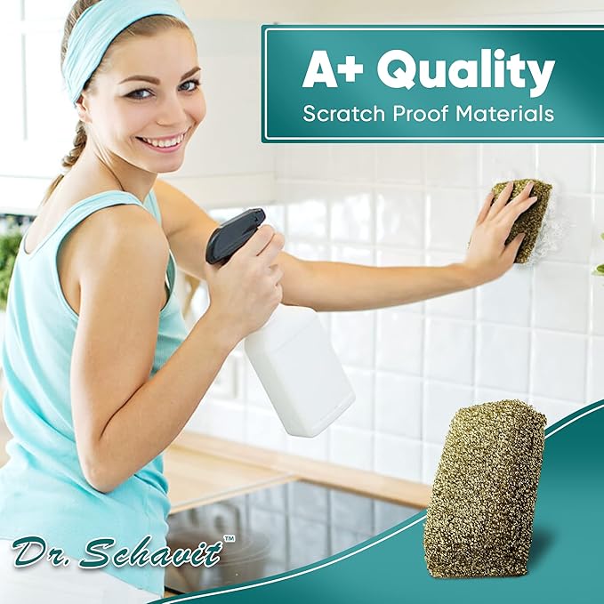 Perfect Scour 2 Pack Scrub Sponges for Kitchen - Multipurpose Non-Scratch Sponge with Heavy Duty Scouring Power - Soft and Fast Cleaning Scrubber for Cleaning Dishes, Pans, Pots and Hard Stains - Image 2