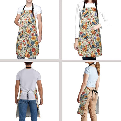 Funny Apron Polyester Grooming Aprons with Pocket for Cooking Kitchen Grilling Adults