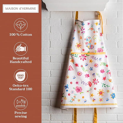 Maison d' Hermine 100% Cotton Apron for women with Pocket Kitchen Chef Apron for Men Cooking Mothers Day Gifts - Image 2