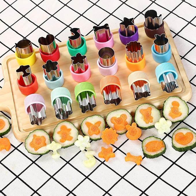 Vegetable Cutter Shapes Set Mini Sizes Cookie Cutters Set Fruit Cookie Pastry Stamps Mold - Image 3