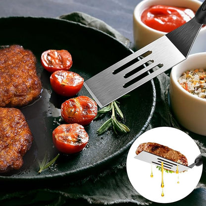 Small Spatula 4 Pieces, Mini Serving Spatula for Kitchen Use, Metal Spatula for Serving and Turning, Ideal for Pancakes, Brownies, Desserts, Cookie, Eggs or Small Pan