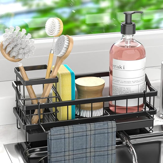 Sponge Holder for Kitchen Sink - Countertop Rustproof Stainless Steel, Kitchen Gadgets Accessories, Sink Caddy by Unknown