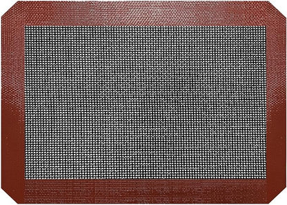 Small Silicone Baking Mats, Set of 4, 11-4/5x8-1/4 Inch Quarter Sheet Size, Non Stick, BPA Free, 1/4 Baking Sheet Pan Liner for Cookies, Macaron, Bread, Pastry, Toaster (Perforated) - Image 6