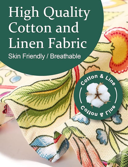 Cozy Adjustable Cross Back Aprons for Women with Pockets Cotton Linen Cooking Kitchen Baking