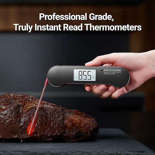 ThermoMaven Professional Meat Thermometer Digital, 0.6 Sec Instant Read, ±0.5℉ NIST Certified Accuracy, IP67 Waterproof, Bright Backlit, Temperature Indicator for Grill, BBQ, Smoker - Image 5