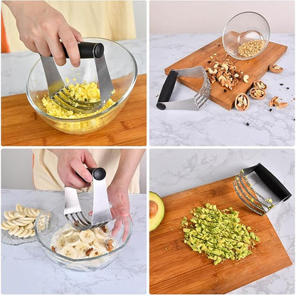 Biscuit Cutter,Pastry Cutter, Bench Scraper, Silicone Pastry Dough Baking Mat Set, Baking Tools and Accessories Kit - Image 6