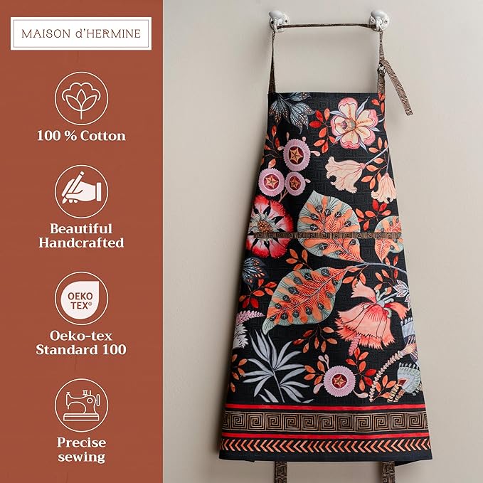Maison d' Hermine 100% Cotton Apron for women with Pocket Kitchen Chef Apron for Men Cooking Mothers Day Gifts - Image 2