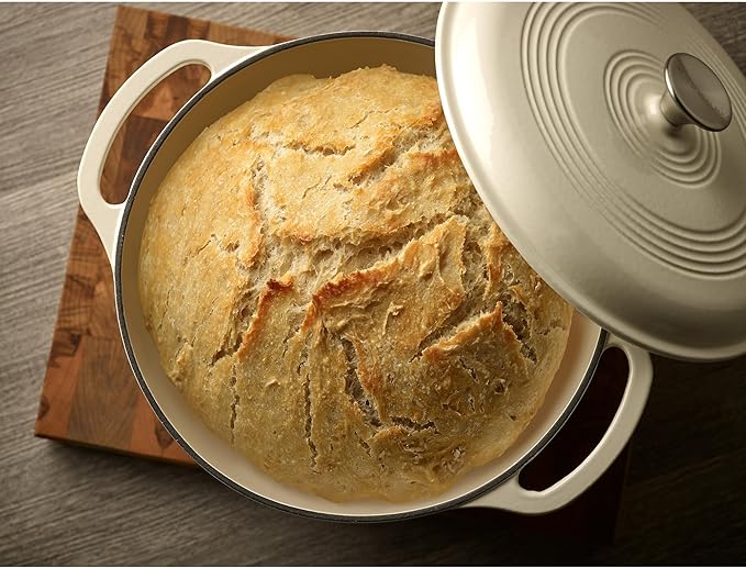 Mercer Culinary Enameled Cast Iron Round Dutch Oven, 6 qt., White - Image 7
