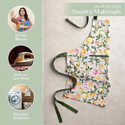 Maison d' Hermine 100% Cotton Apron for women with Pocket Kitchen Chef Apron for Men Cooking Mothers Day Gifts - Image 3