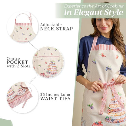 Maison d' Hermine 100% Cotton Apron for women with Pocket Kitchen Chef Apron for Men Cooking Mothers Day Gifts - Image 5