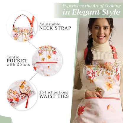 Maison d' Hermine 100% Cotton Apron for women with Pocket Kitchen Chef Apron for Men Cooking Mothers Day Gifts - Image 5
